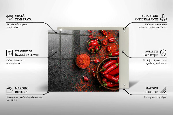Deska kuchenna Czerwone chili papryki