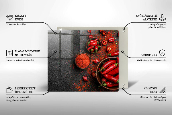 Deska kuchenna Czerwone chili papryki