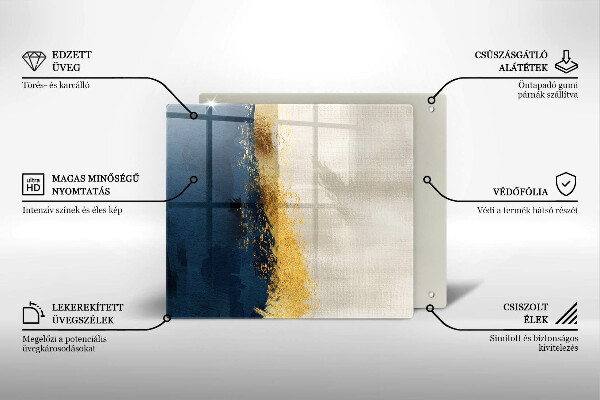 Deska kuchenna Abstrakcja złoto