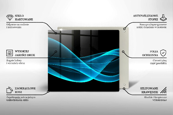 Deska kuchenna Niebieska abstrakcja
