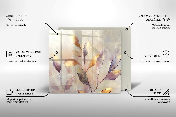 Deska kuchenna Malowane boho liście