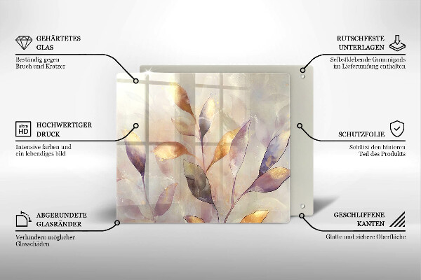 Deska kuchenna Malowane boho liście