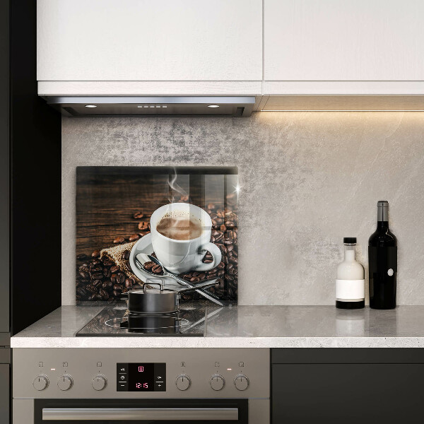 Deska kuchenna Filiżanka i ziarna kawy