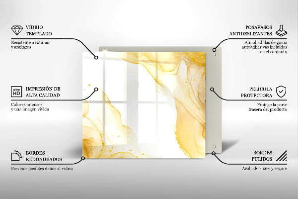 Deska kuchenna Złota abstrakcja