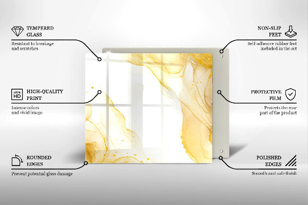 Deska kuchenna Złota abstrakcja