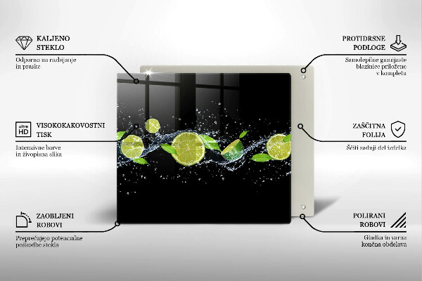 Deska kuchenna Limonki mięta woda