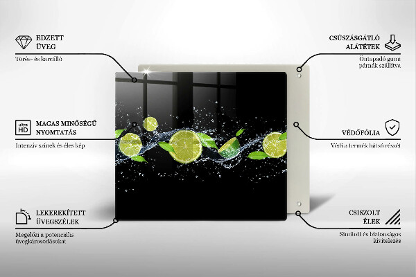 Deska kuchenna Limonki mięta woda