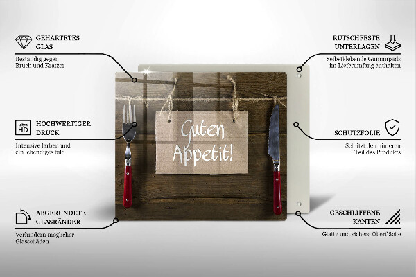 Deska kuchenna Deski napis Guten Apetit