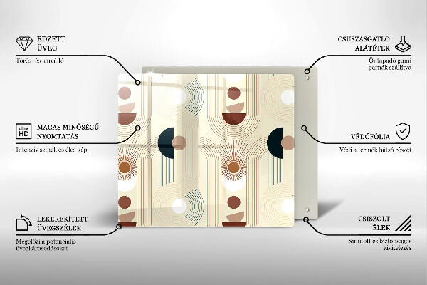 Deska kuchenna Geometria boho kształty
