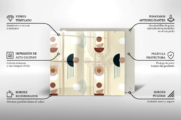 Deska kuchenna Geometria boho kształty