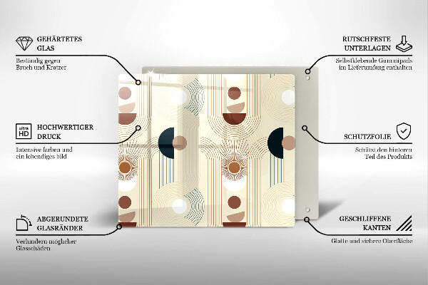 Deska kuchenna Geometria boho kształty