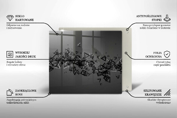 Deska kuchenna Abstrakcja kształty 3D