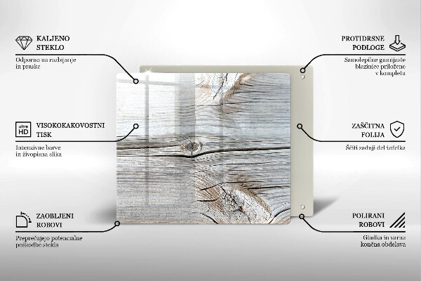 Deska do krojenia Jasna struktura drewna