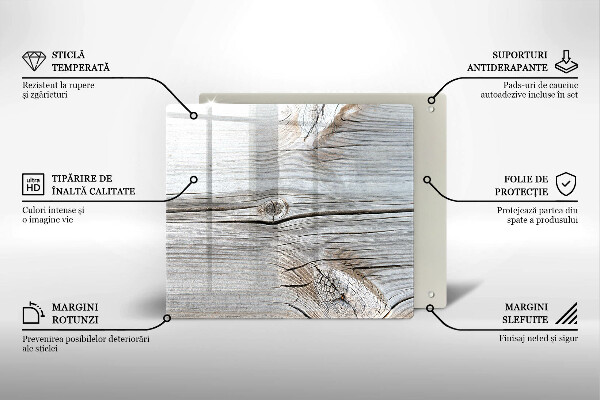 Deska do krojenia Jasna struktura drewna