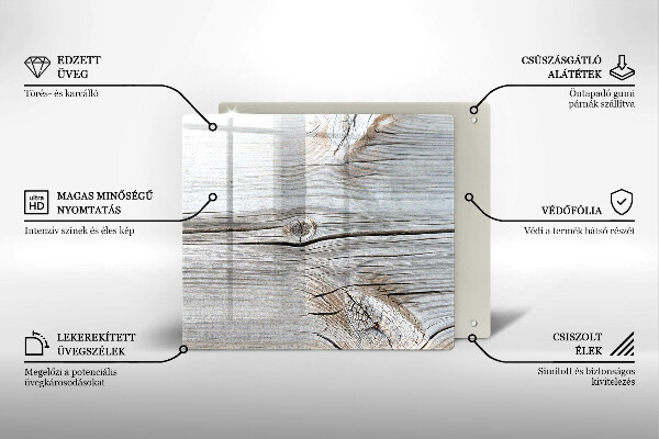 Deska do krojenia Jasna struktura drewna