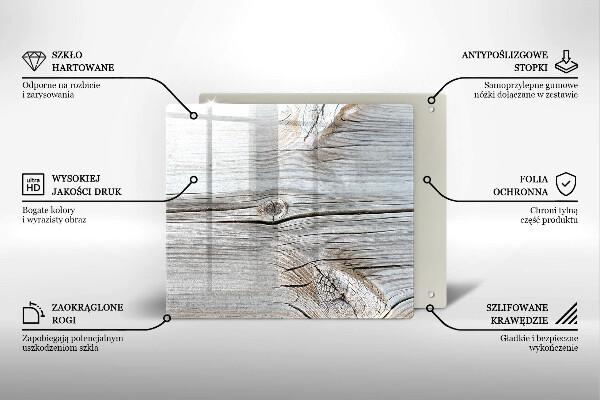 Deska do krojenia Jasna struktura drewna