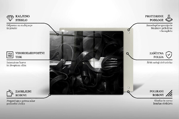 Deska do krojenia Czarny makaron Tagliatelle