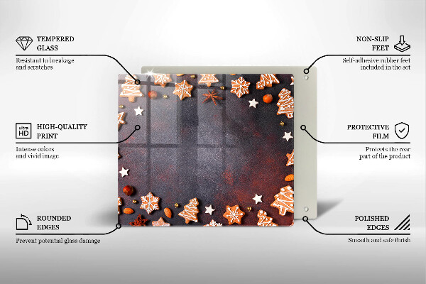 Deska do krojenia Pierniczki świąteczne