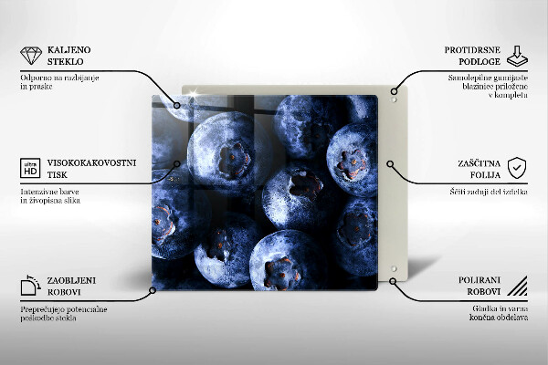 Deska do krojenia Zbliżenie na jagody