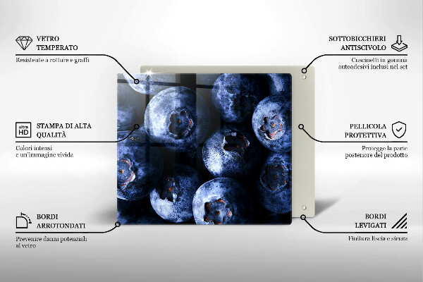 Deska do krojenia Zbliżenie na jagody