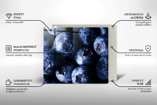 Deska do krojenia Zbliżenie na jagody