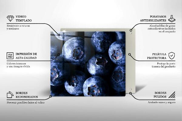 Deska do krojenia Zbliżenie na jagody