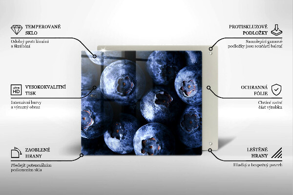 Deska do krojenia Zbliżenie na jagody