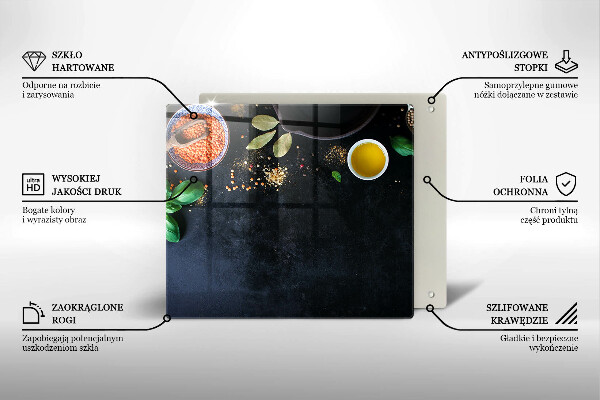 Deska do krojenia Miseczki z przyprawami