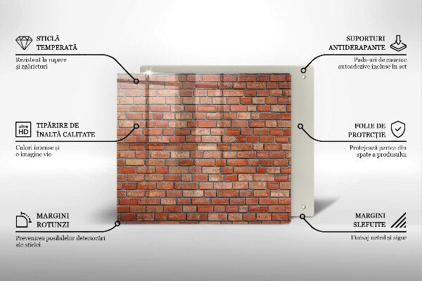 Deska kuchenna Ceglana ściana mur