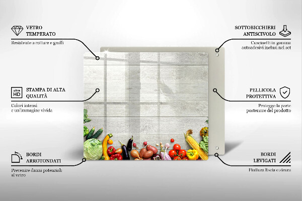 Deska kuchenna Warzywa na deskach