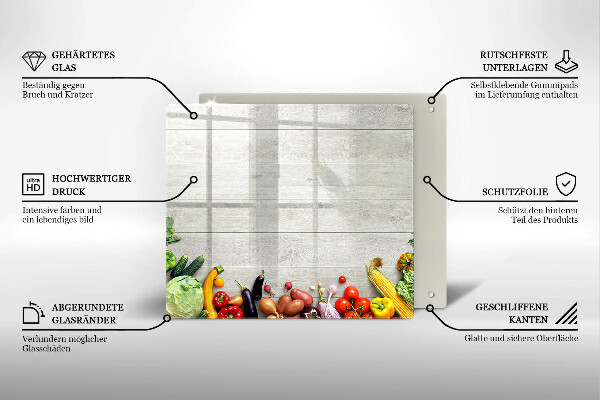 Deska kuchenna Warzywa na deskach