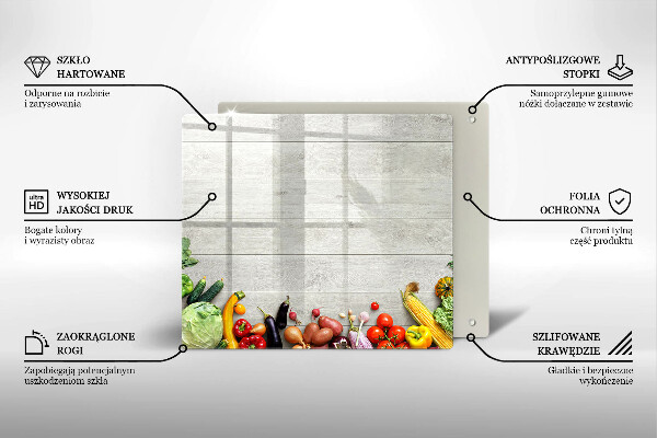 Deska kuchenna Warzywa na deskach