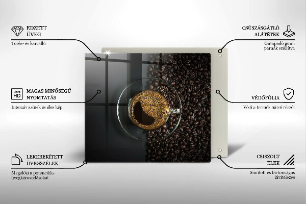 Deska kuchenna Kawa i ziarna