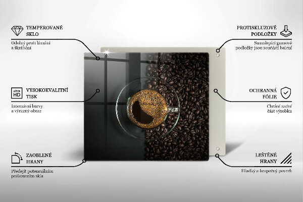 Deska kuchenna Kawa i ziarna