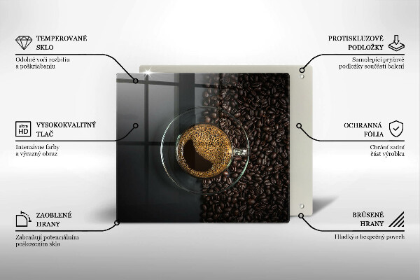 Deska kuchenna Kawa i ziarna