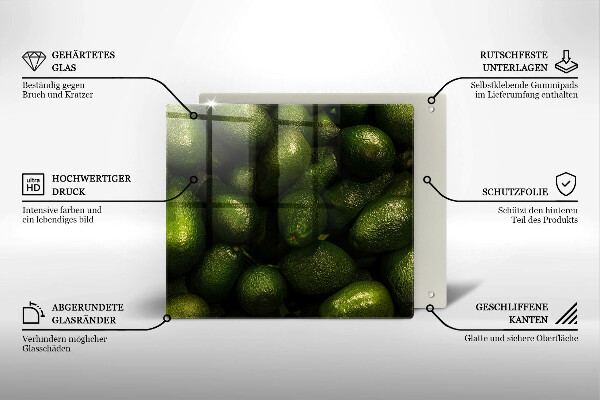 Deska kuchenna Owoce awokado