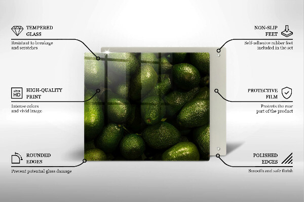 Deska kuchenna Owoce awokado