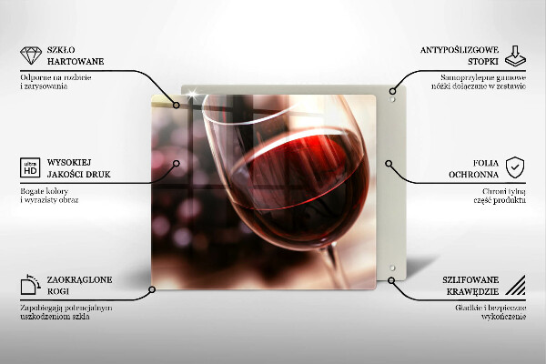 Deska kuchenna Kieliszek czerwonego wina