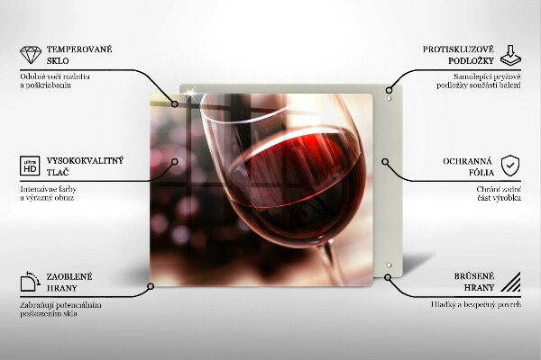 Deska kuchenna Kieliszek czerwonego wina