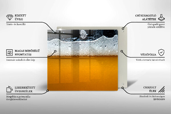 Deska kuchenna Napój piwo piana