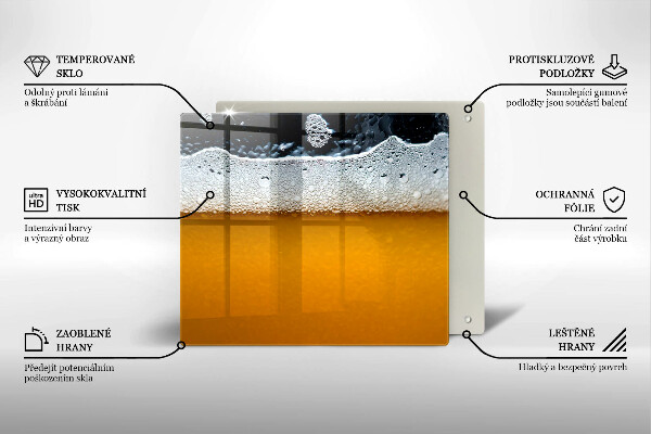 Deska kuchenna Napój piwo piana