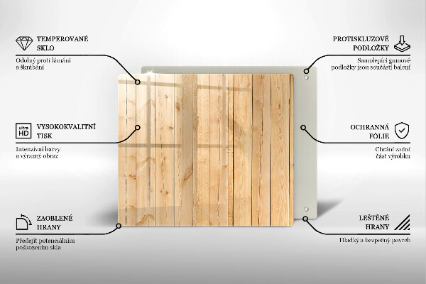 Deska kuchenna Delikatne drewniane deski