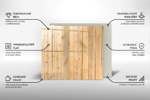 Deska kuchenna Delikatne drewniane deski