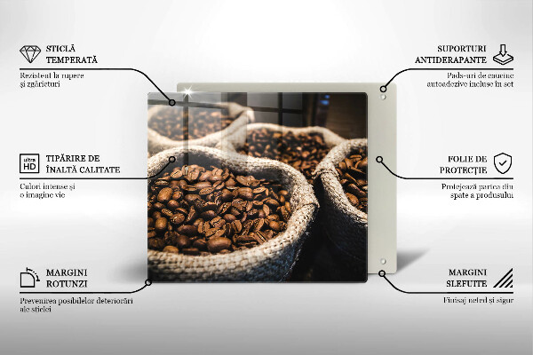 Deska kuchenna Worki ziarna kawy