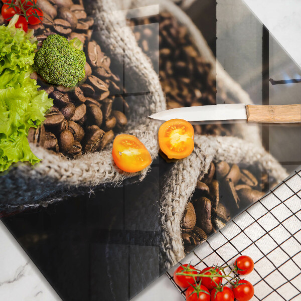 Deska kuchenna Worki ziarna kawy