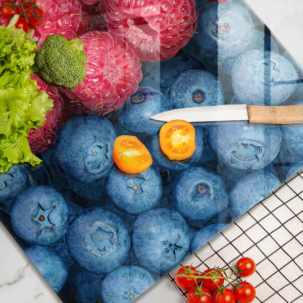 Deska kuchenna Owoce maliny i borówki