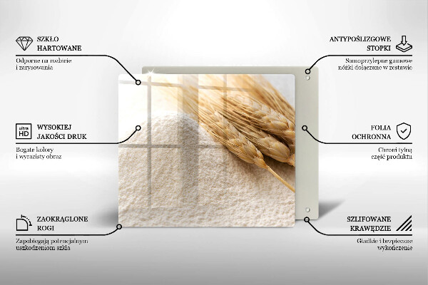 Deska do krojenia Mąka i kłosy zboża