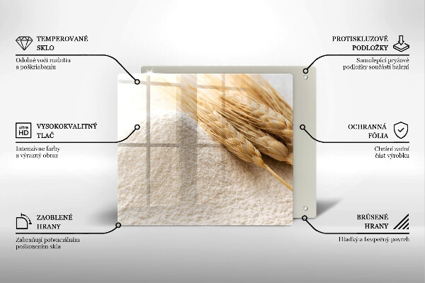 Deska do krojenia Mąka i kłosy zboża