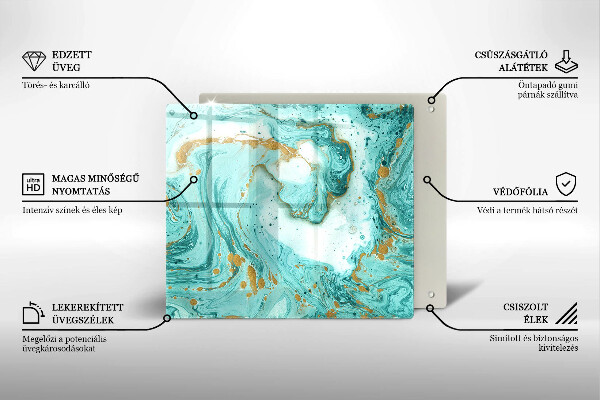 Deska kuchenna Błękitna abstrakcja