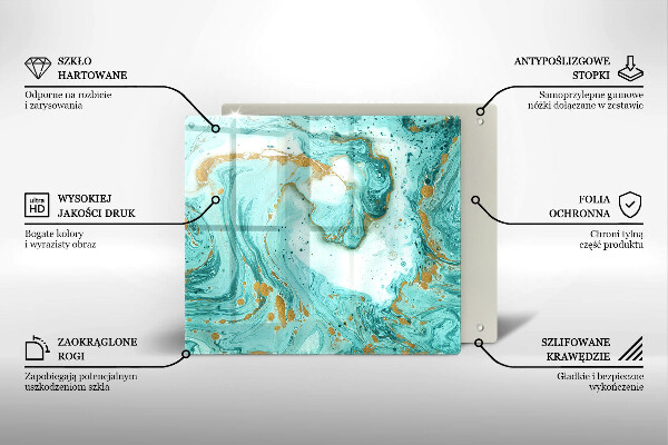 Deska kuchenna Błękitna abstrakcja